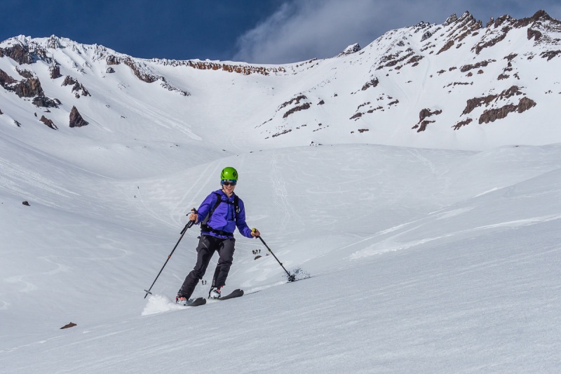 There\'s the smiles.  4000\' of perfect corn skiing will make you forget about the horrible ice at the top.