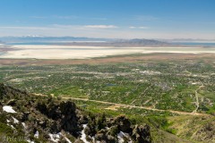 Getting a different view of the Salt Lake on our weekend hike.