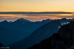 All four days were were in the mountains we had clear skies.  This didn't make for fantastic sunsets but it still was pretty.