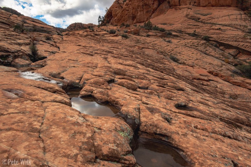 The surreal red rock landscape of the Vortex Trail.