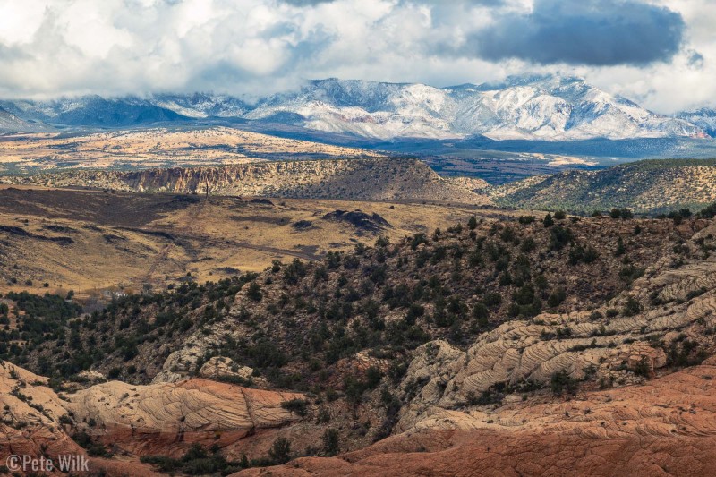 Snow in the high country above St. George.