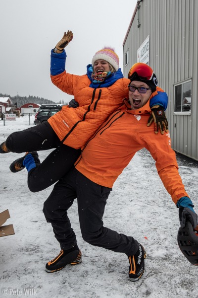 Team Tangerine loading up for flight attempt #2.