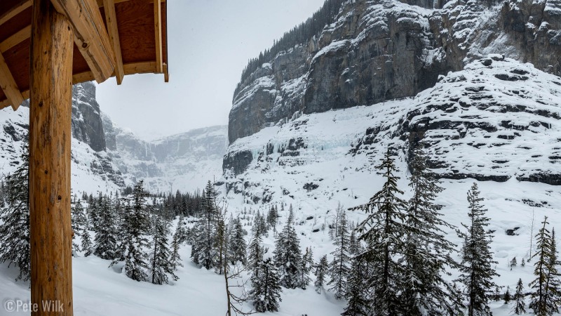 Kirwan Cabin is nestled at the bottom of Icefall Brook, just a little more than a mile from the horseshoe canyon that holds Cerberus Falls as well as many other unnamed cascades.