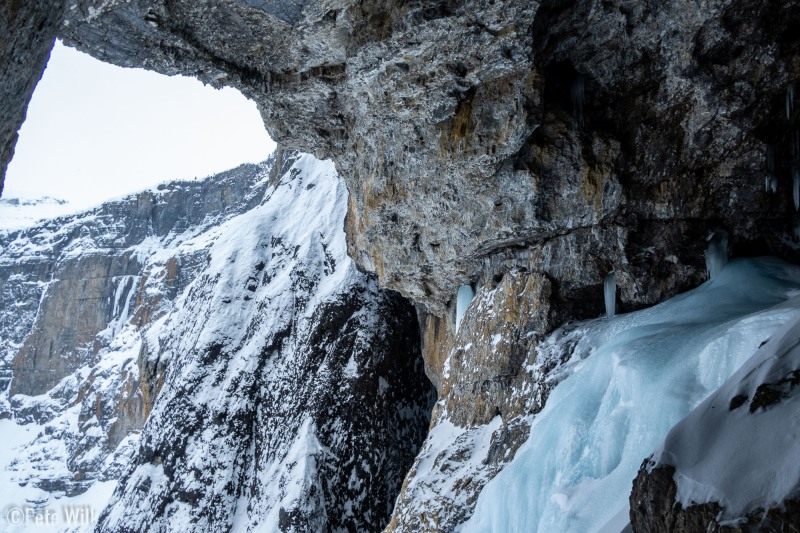 Ice seeping from the cavern at the top of Ice Palace.