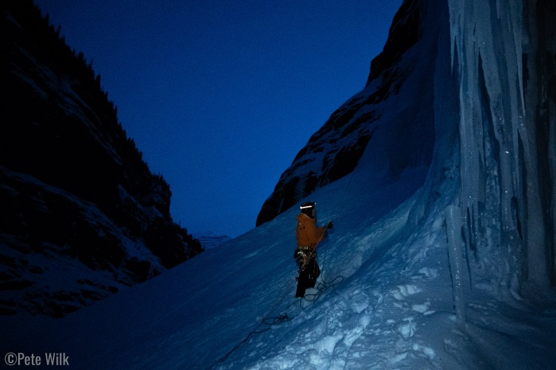 After Nate and I got down we did another single pitch route before heading to the cabin.