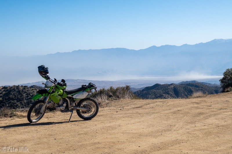 View from Eureka Peak in the park with the new to me bike.