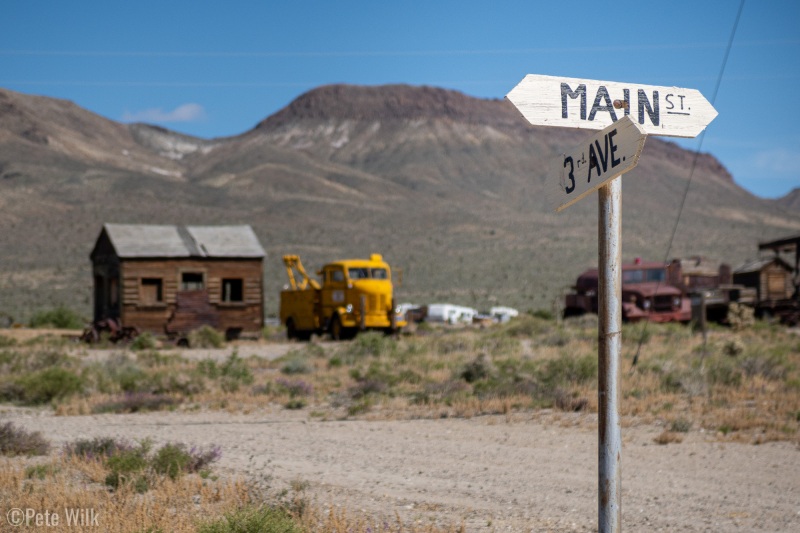 More deteriorating stuff in the desert of Goldpoint, NV.