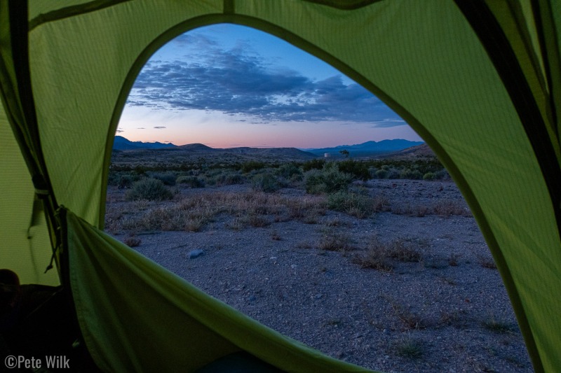 Nice sunrise from camp on day 2.