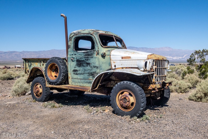 Along the road down from Mengel's Pass is Barker Ranch where Charles Manson was caught and arrested.  In the "town" of Ballrat once you get out of the canyon's is Manson's old truck.