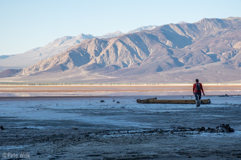 There was some water in the salt pan.