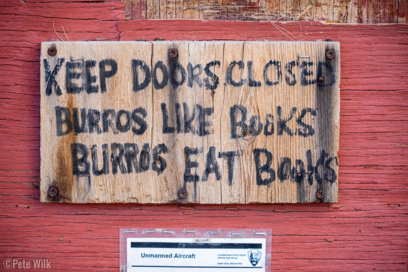 Little library at the springs.