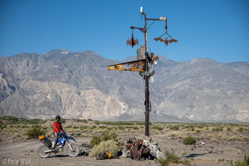 Art on the road into Warm Springs CG.