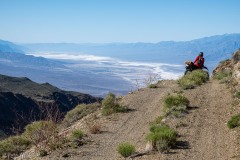 Our first view from the Chloride Cliffs into Death Valley.