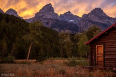 Sunsets in the Tetons.