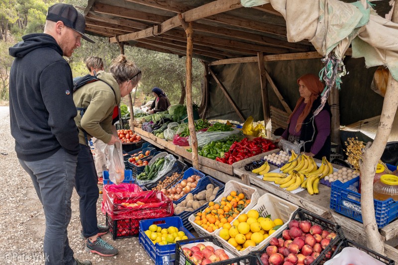 Not having a car limited our shopping options.  There were two roadside markets run by local women.  They sold fruits, veggies, and eggs for the most part.